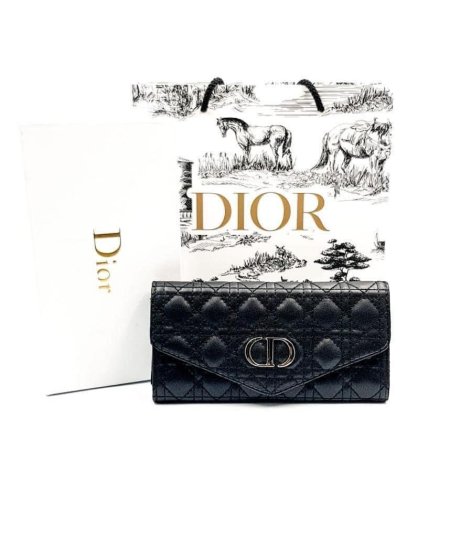 Dior wallet - اسود سادة