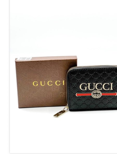 Gucci mini wallet - اسود