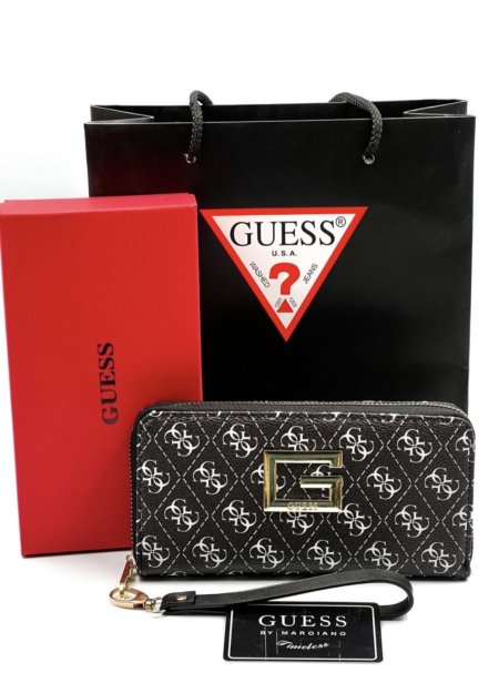 Guess Wallet - اسود