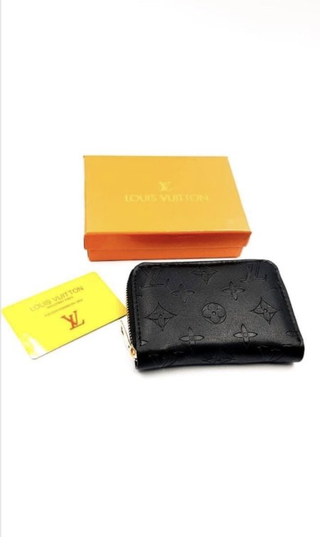 L.V mini Black wallet