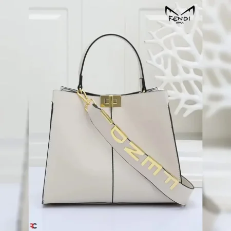 Premium Fendi Tote Bag for Women (LAK324) - بيج فاتح <br> <span class='text-color-warm'>نفدت الكمية</span>