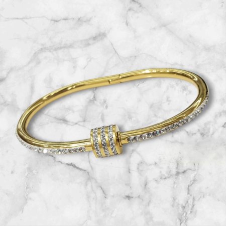 cartier bracelet - ذهبي مع خرز