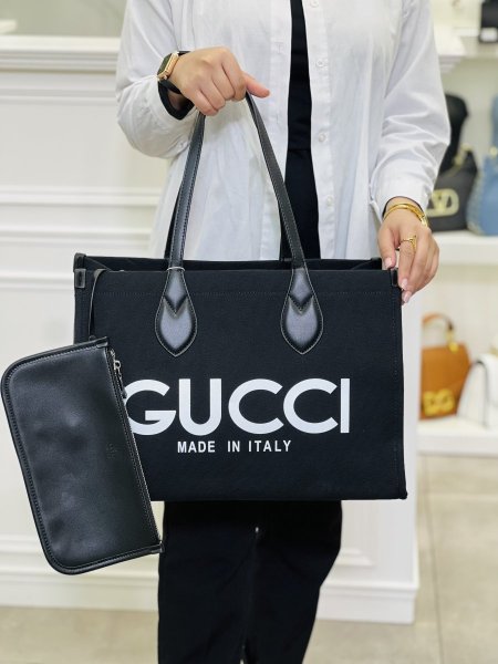 Gucci tote bag - اسود